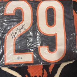 Dennis Gentry 1985 Chicago Bears signed jersey Auto BAS Men's XL