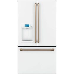 CFE28TP4MW2 Cafe 27.8 cu. ft. Smart French Door Refrigerator with Hot Water Dispenser in Matte White, Fingerprint Resistant ENERGY STAR
