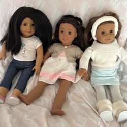 3 American Girl Dolls