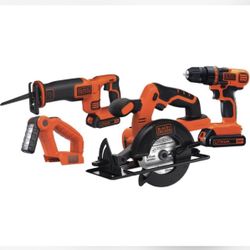 Black&Decker 20volt Power Tool Kit Combo 