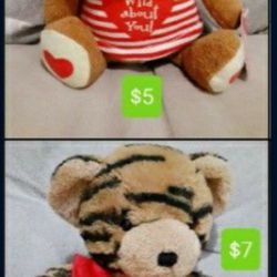 Brand NEW stuffed animals - Teddy Bear & Cute Monkey (Valentine's Day Gifts 💝)