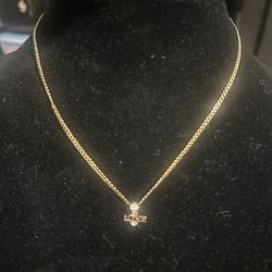 16in 10k Chain And Pendant 