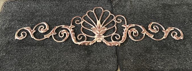 🤍Vintage Metal Headboard, Minimalist Above Bed Decor, Shabby Chic.  🤍  Can be painted white or black, any color you choose