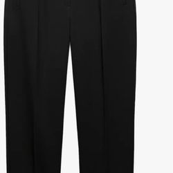 ZARA Black High-Waisted Dress Pants – Brand New with Tags Size L