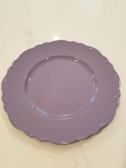 Purple Charger Plate, 13in