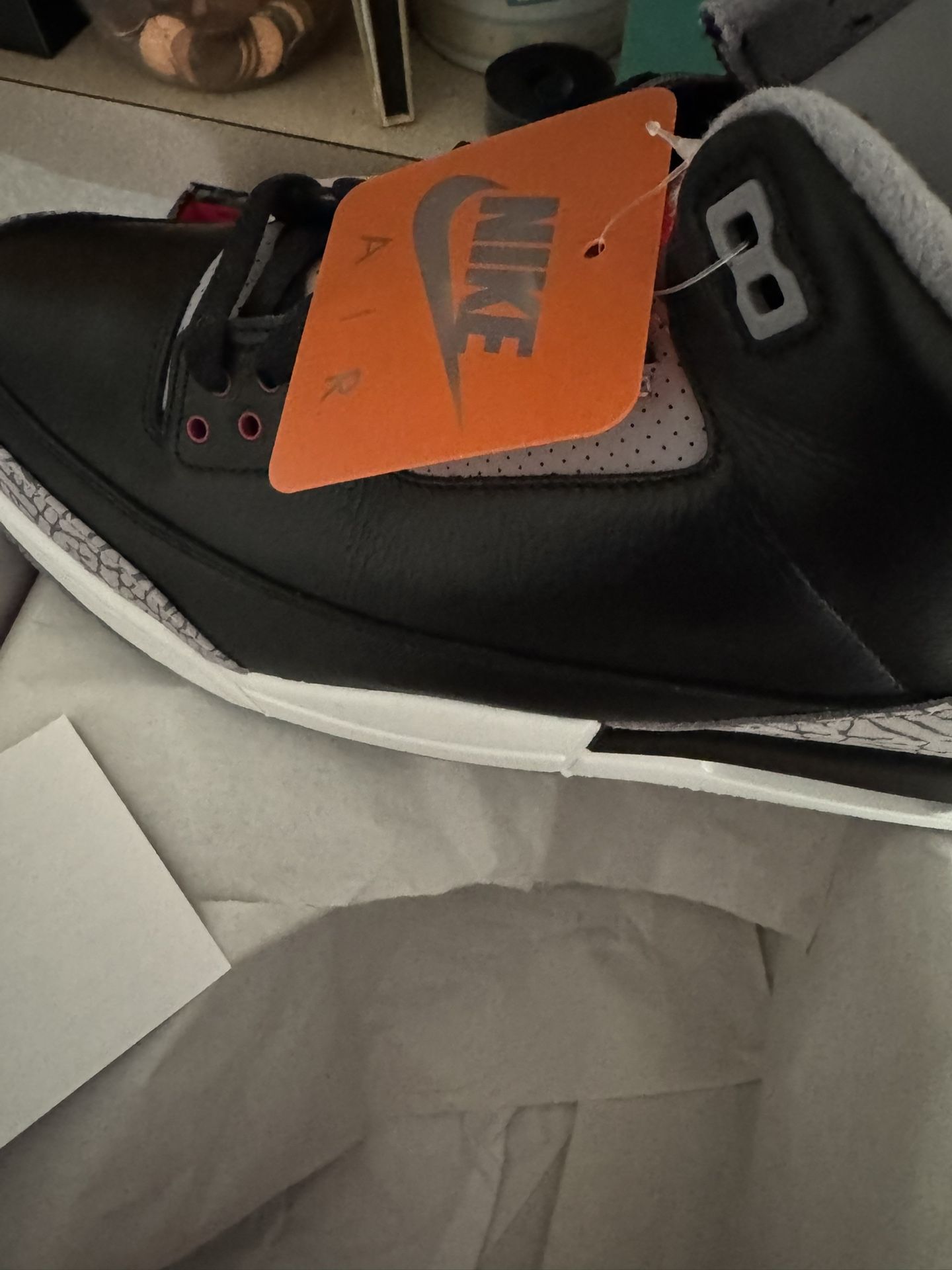 DS Jordan 3 Black Cement 2024 Size 14
