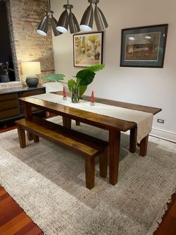 Crate and Barrel Basque Dining Table