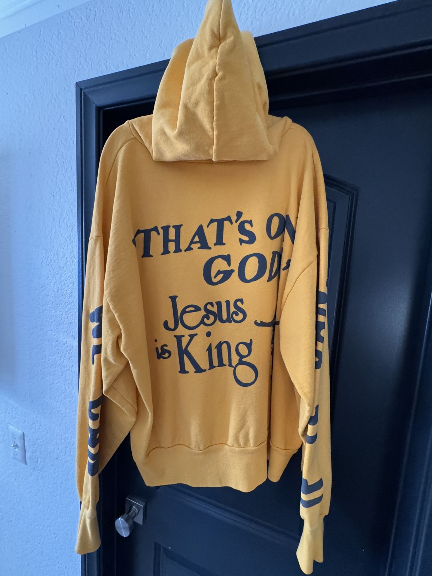 Yeezy Jesus Is King Yellow Hoodie XL