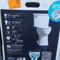 $99 Elmbrook 12 in. Rough Elongated Chair Height KOHLER 2 Available 