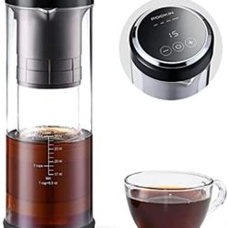 Electric Cold Brew Coffee Maker - Instant Coffee Cooler, BPA Free 26 Oz