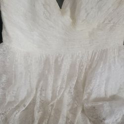 Strapless Plus Size David's Bridal Wedding Dress Thumbnail