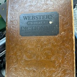 OLD VTG 1959 WEBSTER'S UNIFIED DICTIONARY & ENCYCLOPEDIA BOOK HARDCOVER
