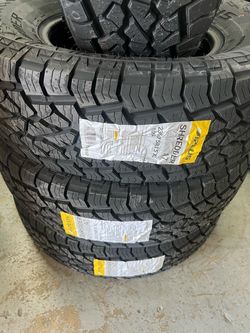 Set of 4 tire 235/75/15 A plus all train