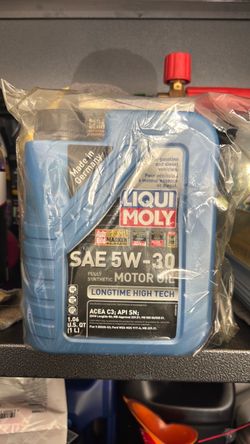 3 quarts new Liqui Moly 5W-30 synthetic