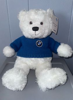 BMW White Bear Plush Teddy Bear