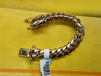 Cuban Link Bracelet - Yellow Gold 10k (.417) 35 grams 5 inch
