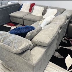 COMFY NEW LIMA SECTIONAL SOFA AND OTTOMAN SET ON SALE ONLY $799. IN STOCK SAME DAY DELIVERY 🚚 EASY FINANCING 