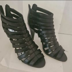 Pierre Dumas Womens wrap around straps back zipper closure Pumps Shoes Size 6M