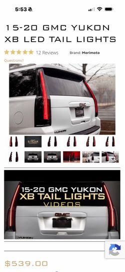 NEW Morimoto XB LED Tail Lights | 2015-2020 GMC Yukon/Yukon XL | Smoke Lens | $400