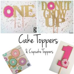 Donut Theme Cake Topper