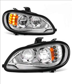03-18 Freightliner M2 106 And 112 LED DRL Headlights Luces Micas Calaveras Faros Faroles Focos Headlamps