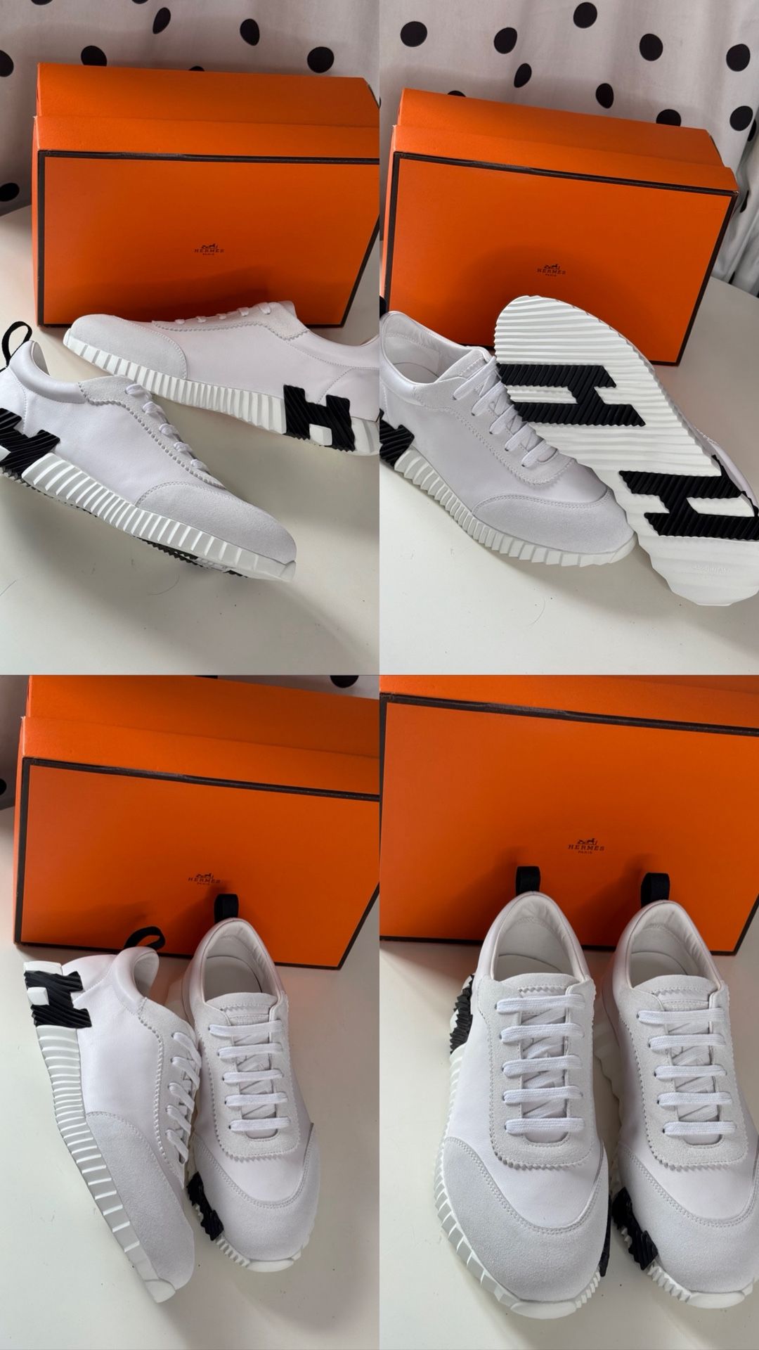 Hermes White Sneaker (9,10,11),All Products : American Fashion Style Bags On Sale