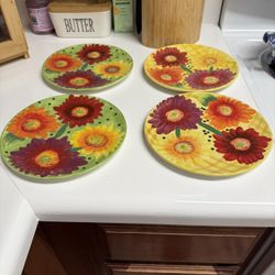 4 Cute Pier One Plates.  