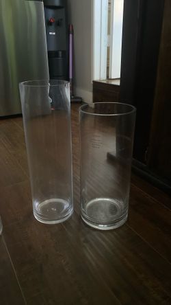 Tall Clear Vases