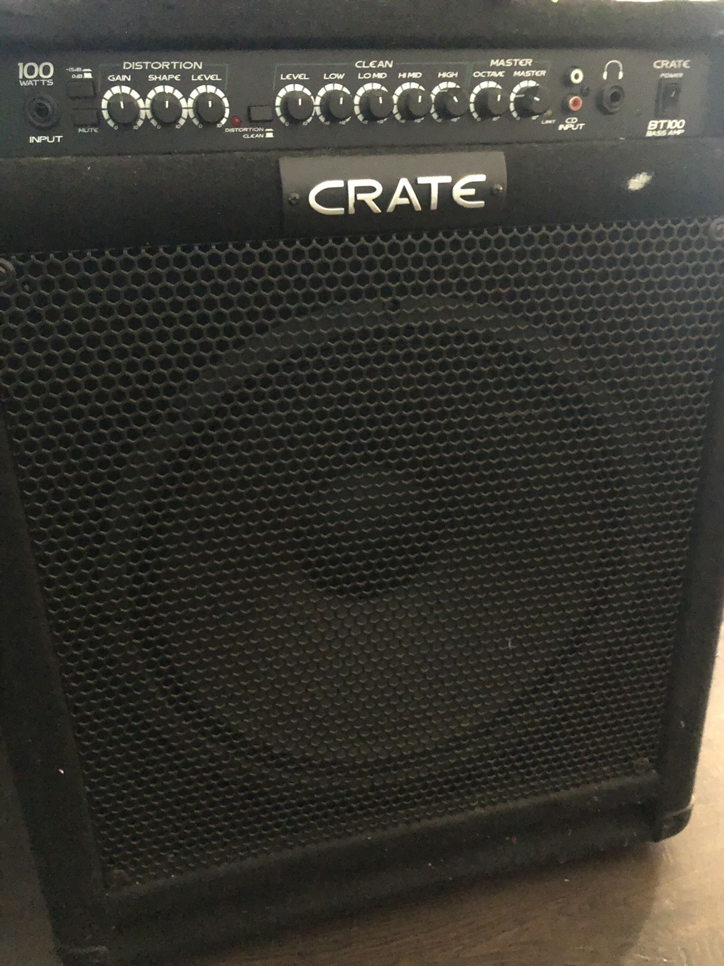 Crate bass amp 100 watts