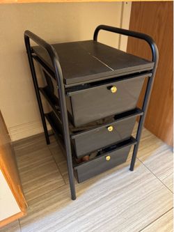 Plastic storage drawers