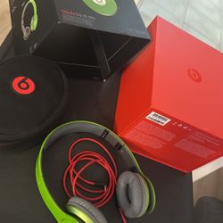 Beats Solo HD Wired Headphones Lime Green
