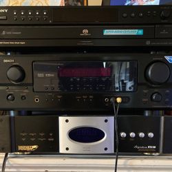Denon Receiver And Sony 5 Disc Changer