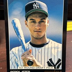 Derek Jeter Rookie Card Pinnacle #457 Error Card:Hometown 