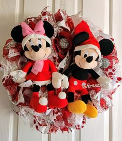 Mickey mouse Christmas Wreath