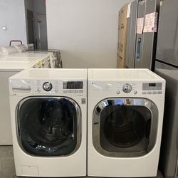 Large Capacity Electric Washer Dryer Set Stackable used as new both Works Perfectly Very Clean 1216 Hartford Turnpike Vernon CT 