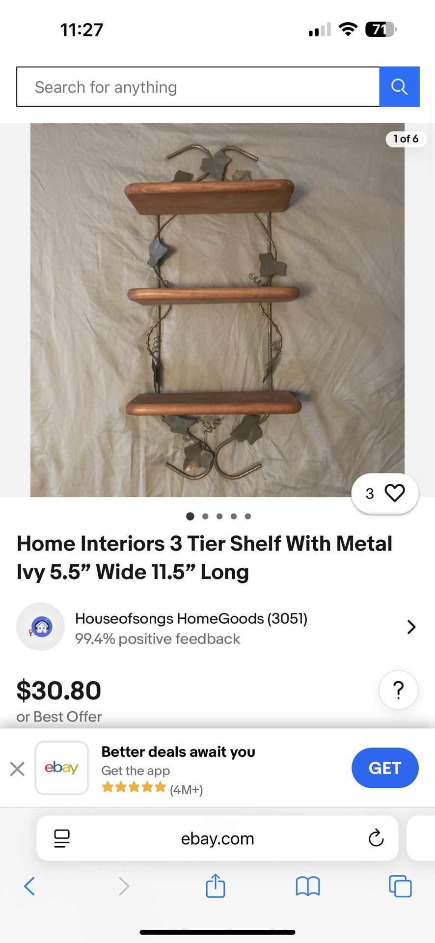 Home interior shelves