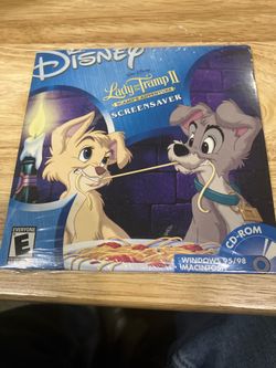 Disney Lady and the Tramp II Scamp's Adventure Screensaver CD-ROM PC Mac SEALED