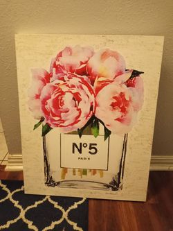 Wall Decor Flower Gold Glittery 