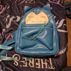 Snorlax Backpack Purse 
