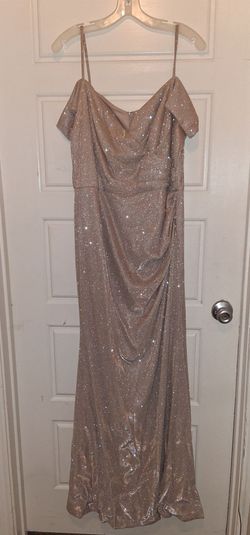 Rose Gold Glitter Formal Maxi Gown (14)