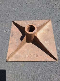 10 x 10 steel tamper plate needs handle