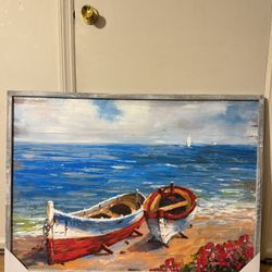 New Large Wall Art Panting On Wood 