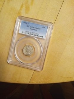 1916-s dime pcgs Like New