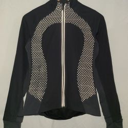 Lululemon Black Full Zip Long Sleeve Jacket thumb holes 
