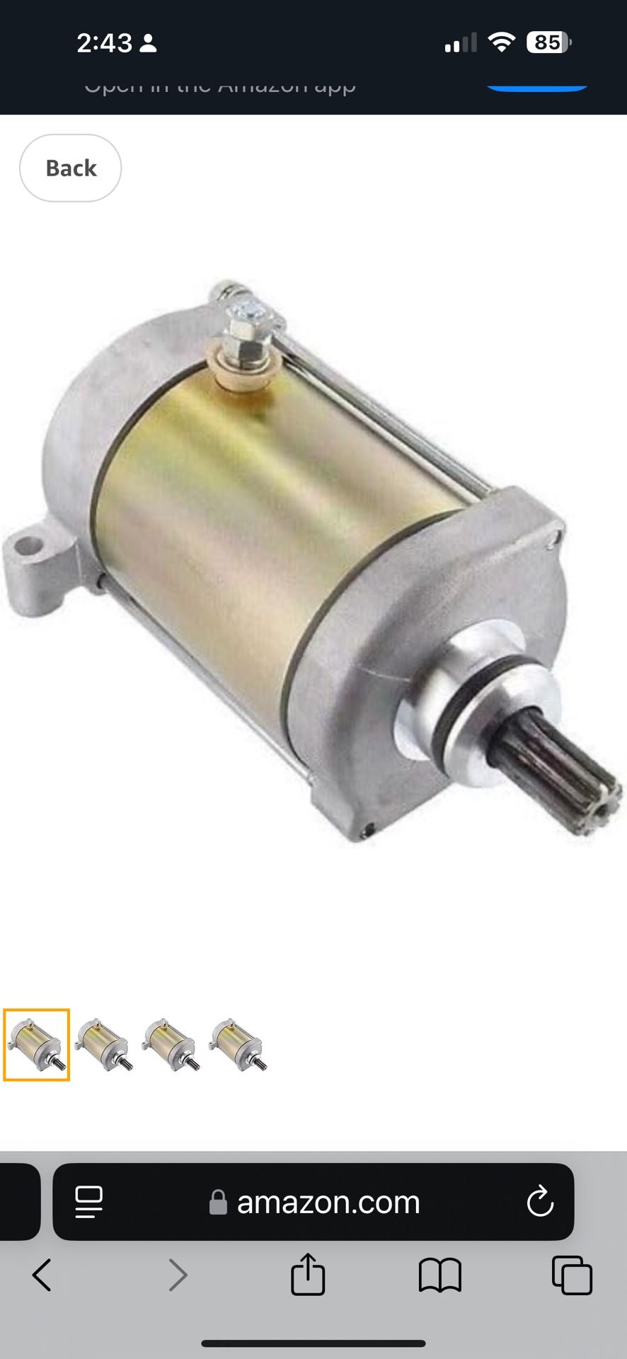 for Starter fits for Yamaha YFM600 Grizzly 595cc 1(contact info removed) 2000 2001 98 99 00 01