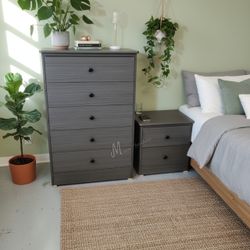 Gray Matte Bedroom Dresser Set!