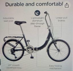 SCHWINN FOLDABLE LOOP BLACK BIKE $75