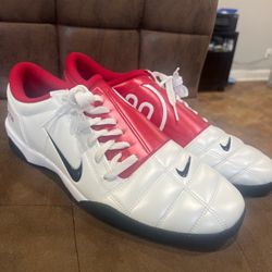 Indoor Soccer Nike Low-Top Sneakers White Red size 15