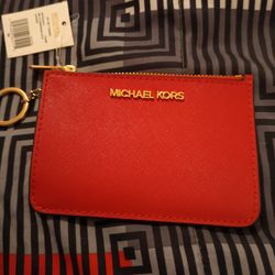 Michael Kors Coin And Card Holder Wallet 