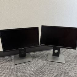 Dell P2017H Monitors X 2